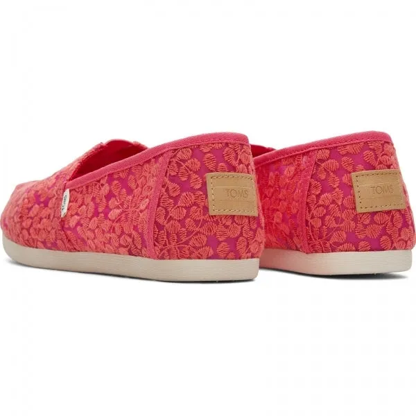 ALPARGATA Ladies Slip-On Canvas Espadrilles Pink