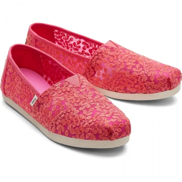 ALPARGATA Ladies Slip-On Canvas Espadrilles Pink