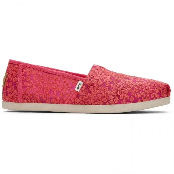 ALPARGATA Ladies Slip-On Canvas Espadrilles Pink