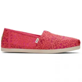ALPARGATA Ladies Slip-On Canvas Espadrilles Pink