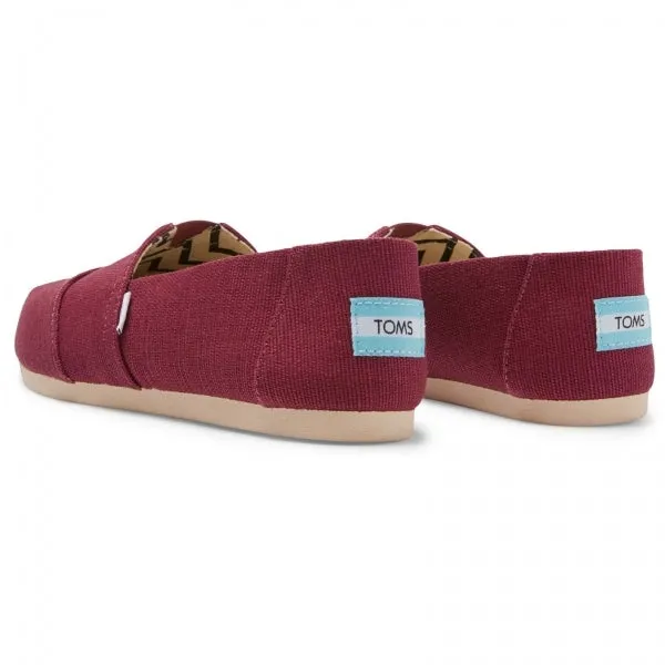 ALPARGATA Ladies Slip-On Canvas Espadrilles Plum