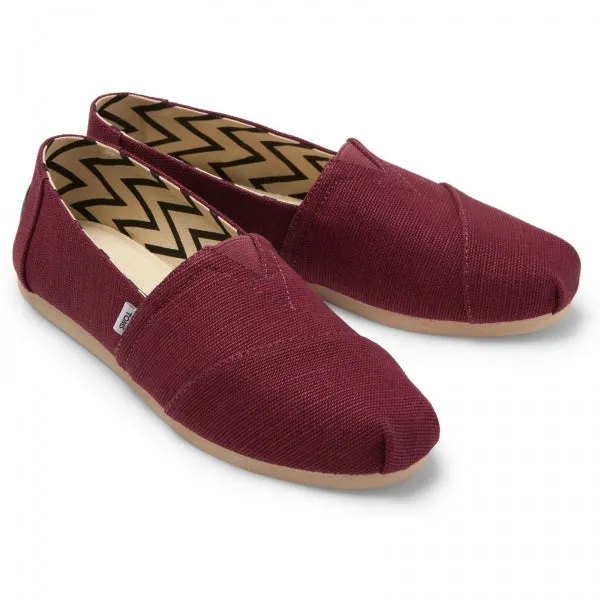 ALPARGATA Ladies Slip-On Canvas Espadrilles Plum