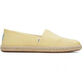 ALPARGATA ROPE Ladies Slip-On Canvas Espadrilles Yellow