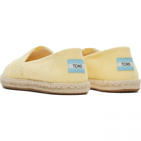ALPARGATA ROPE Ladies Slip-On Canvas Espadrilles Yellow