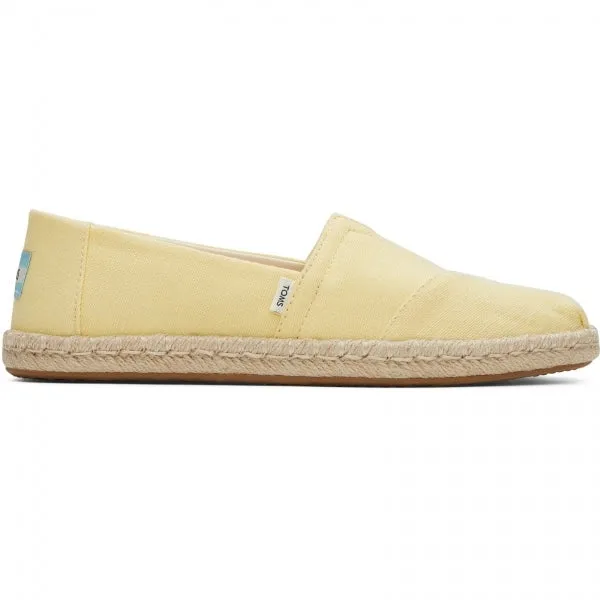 ALPARGATA ROPE Ladies Slip-On Canvas Espadrilles Yellow