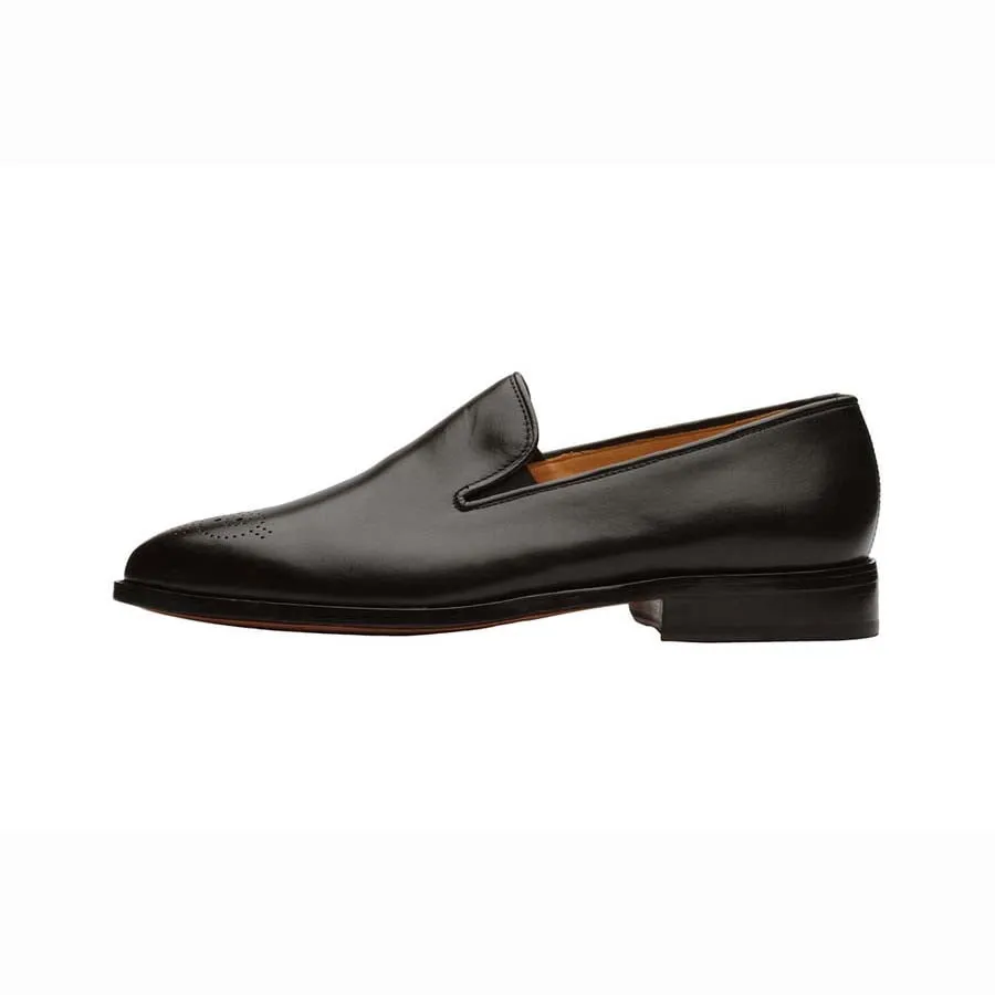 Black Classic Medallion Loafers