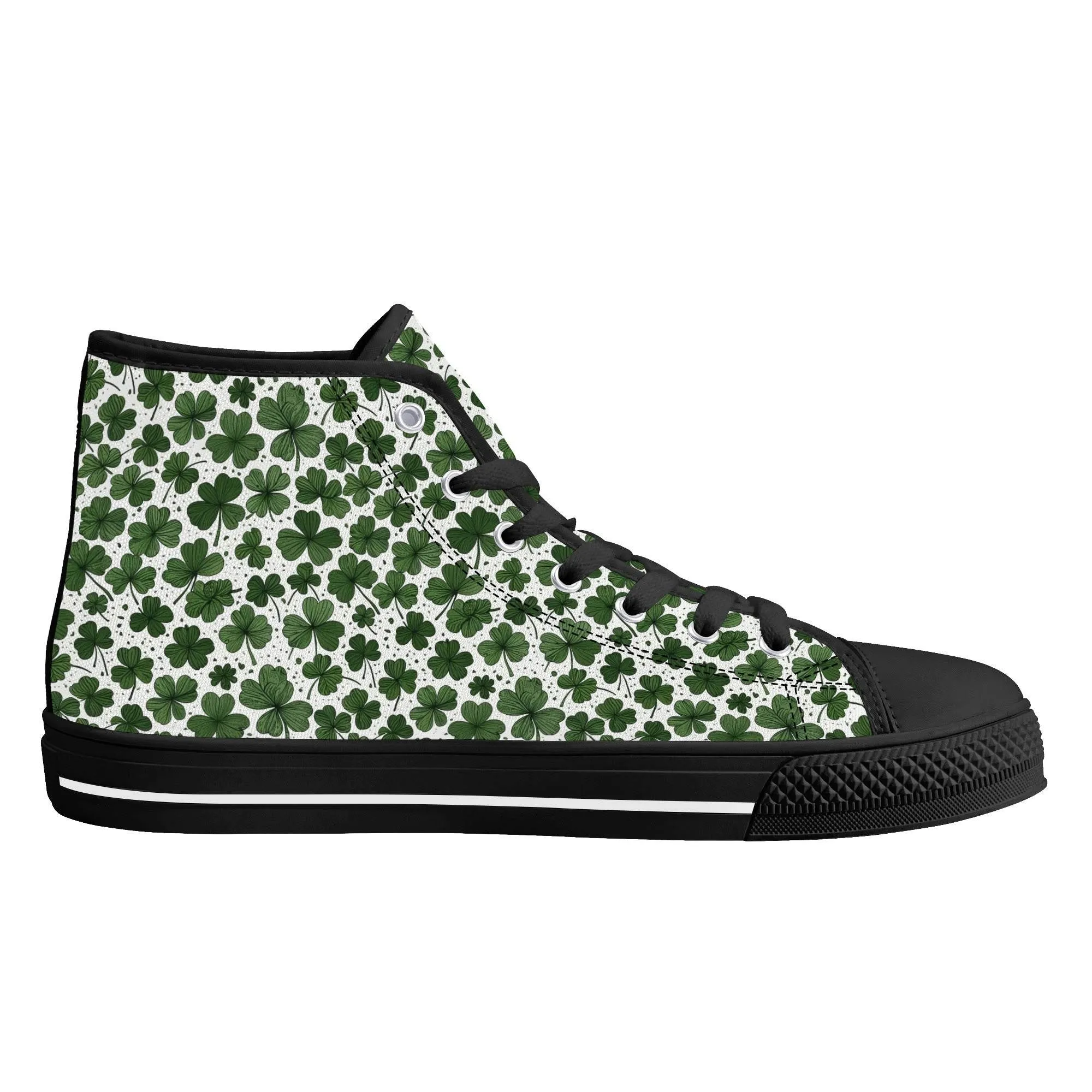 Clovers Womens High Top Canvas Shoes