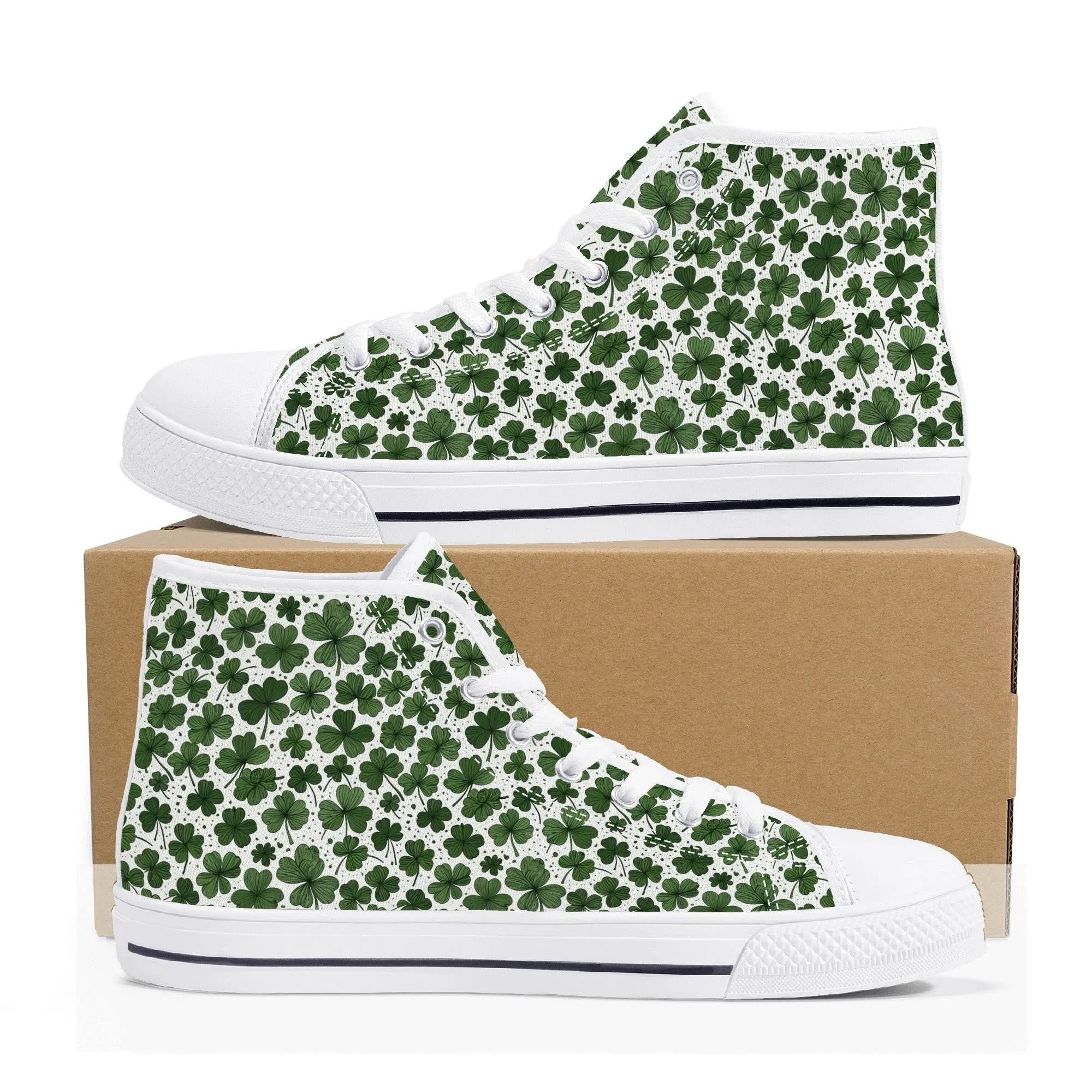 Clovers Womens High Top Canvas Shoes