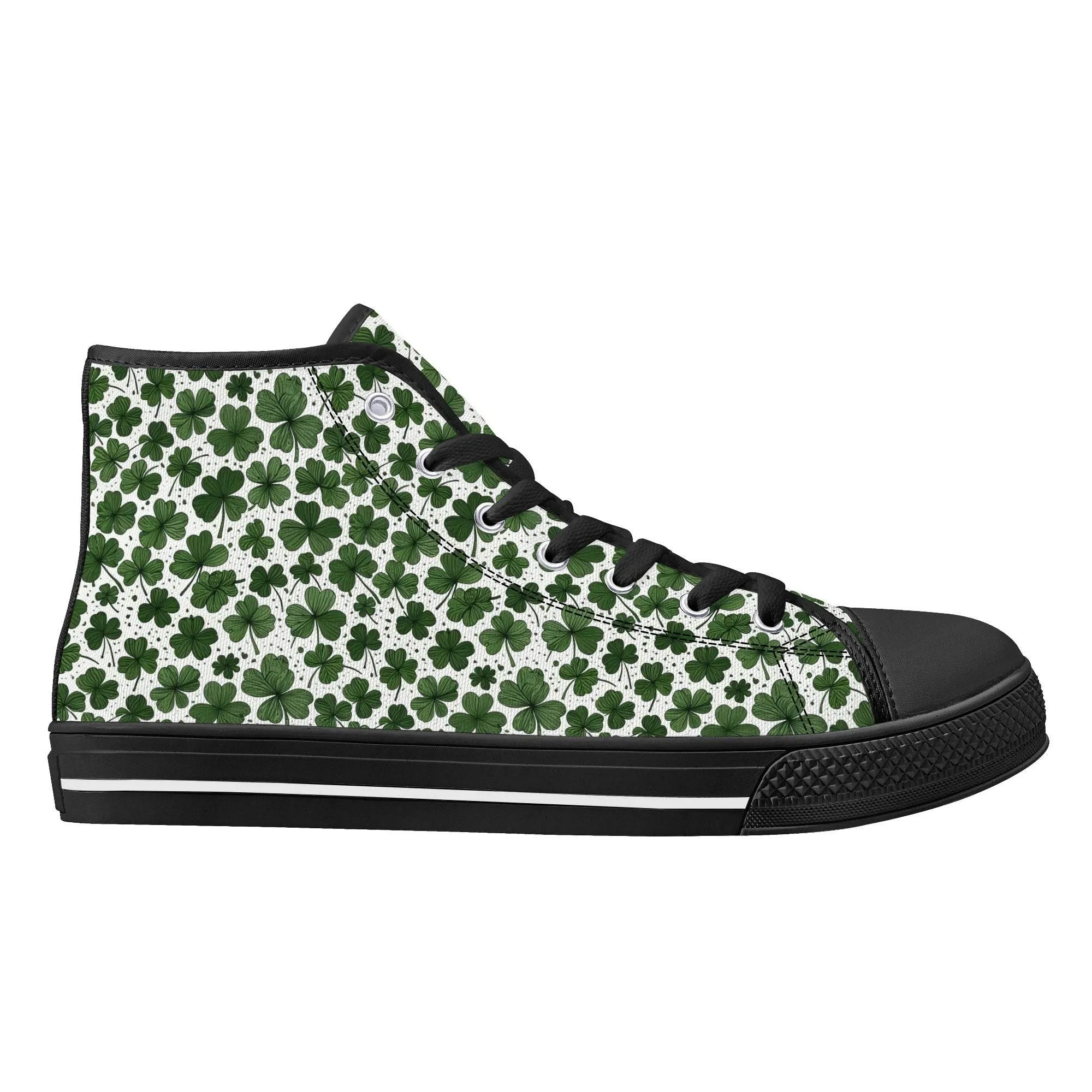 Clovers Womens High Top Canvas Shoes