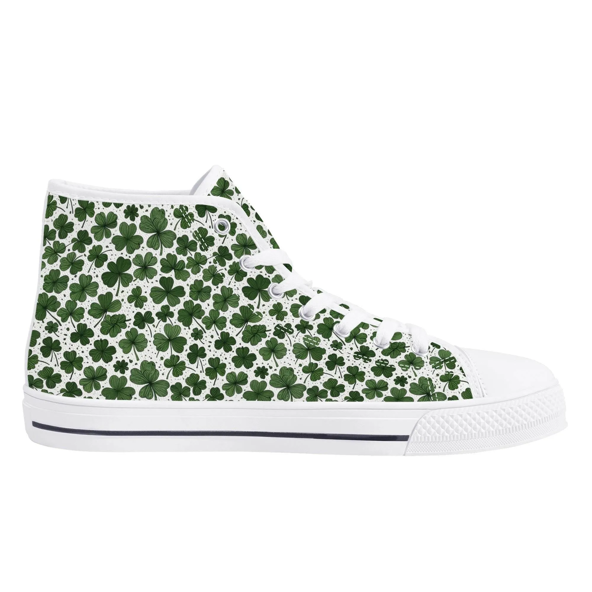 Clovers Womens High Top Canvas Shoes