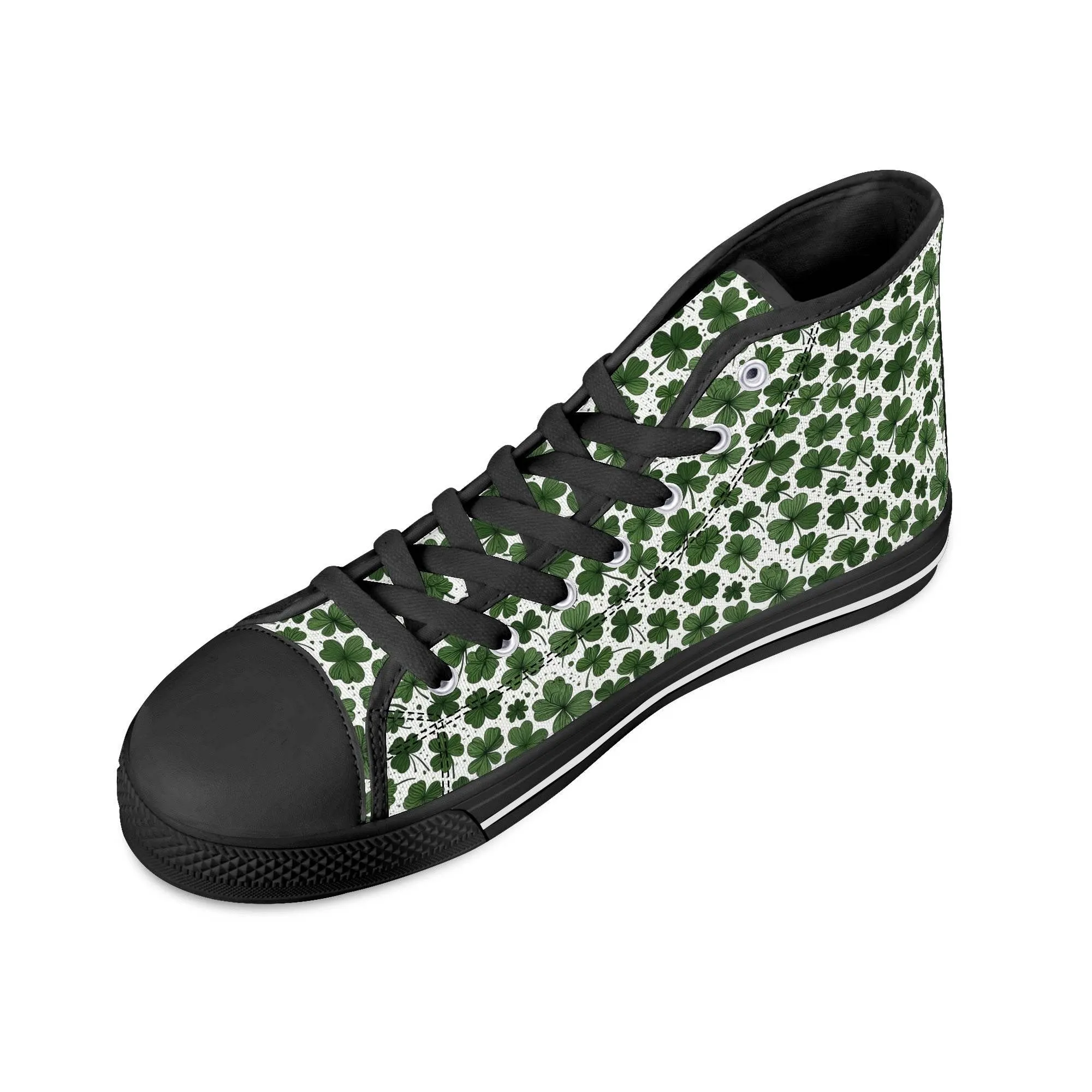 Clovers Womens High Top Canvas Shoes