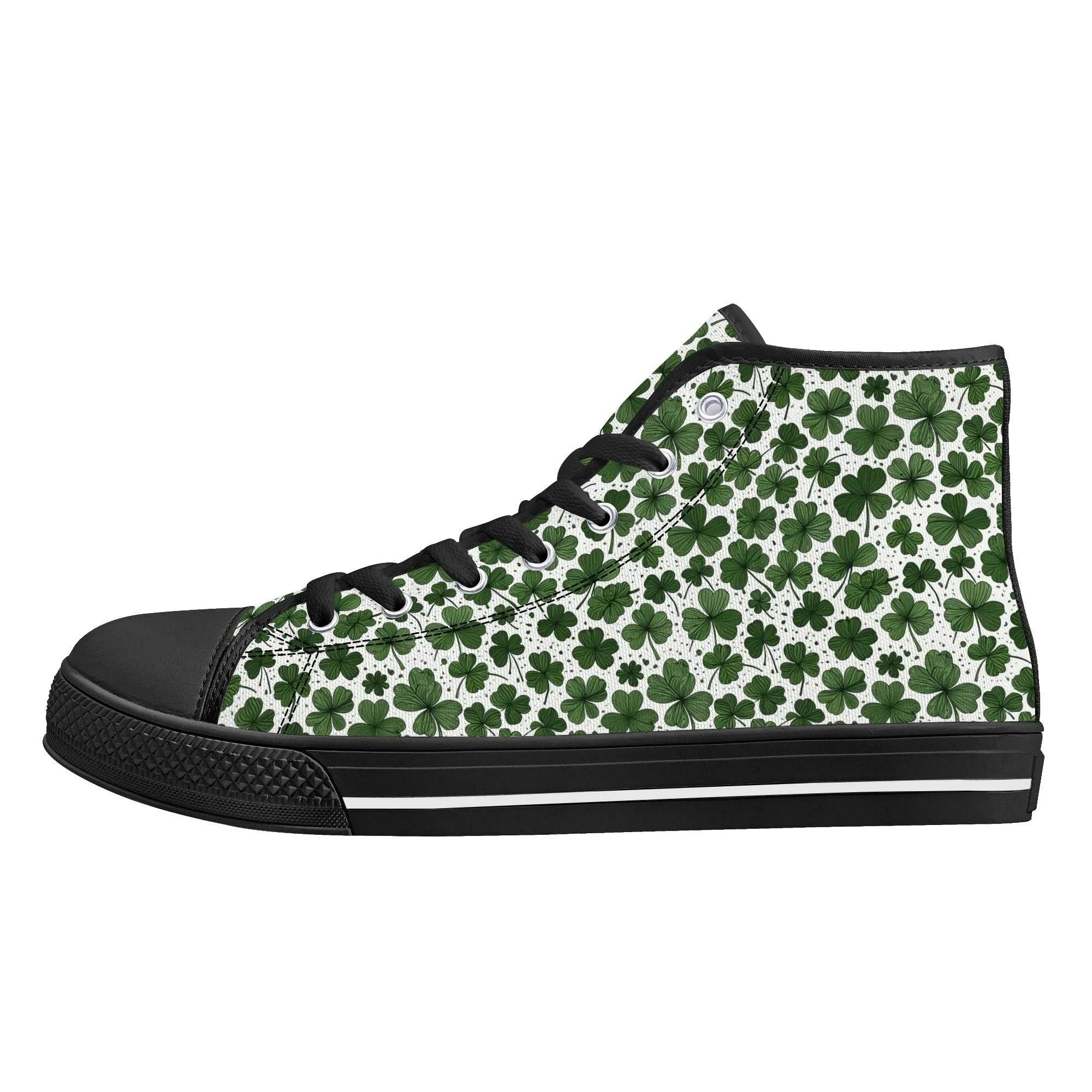 Clovers Womens High Top Canvas Shoes