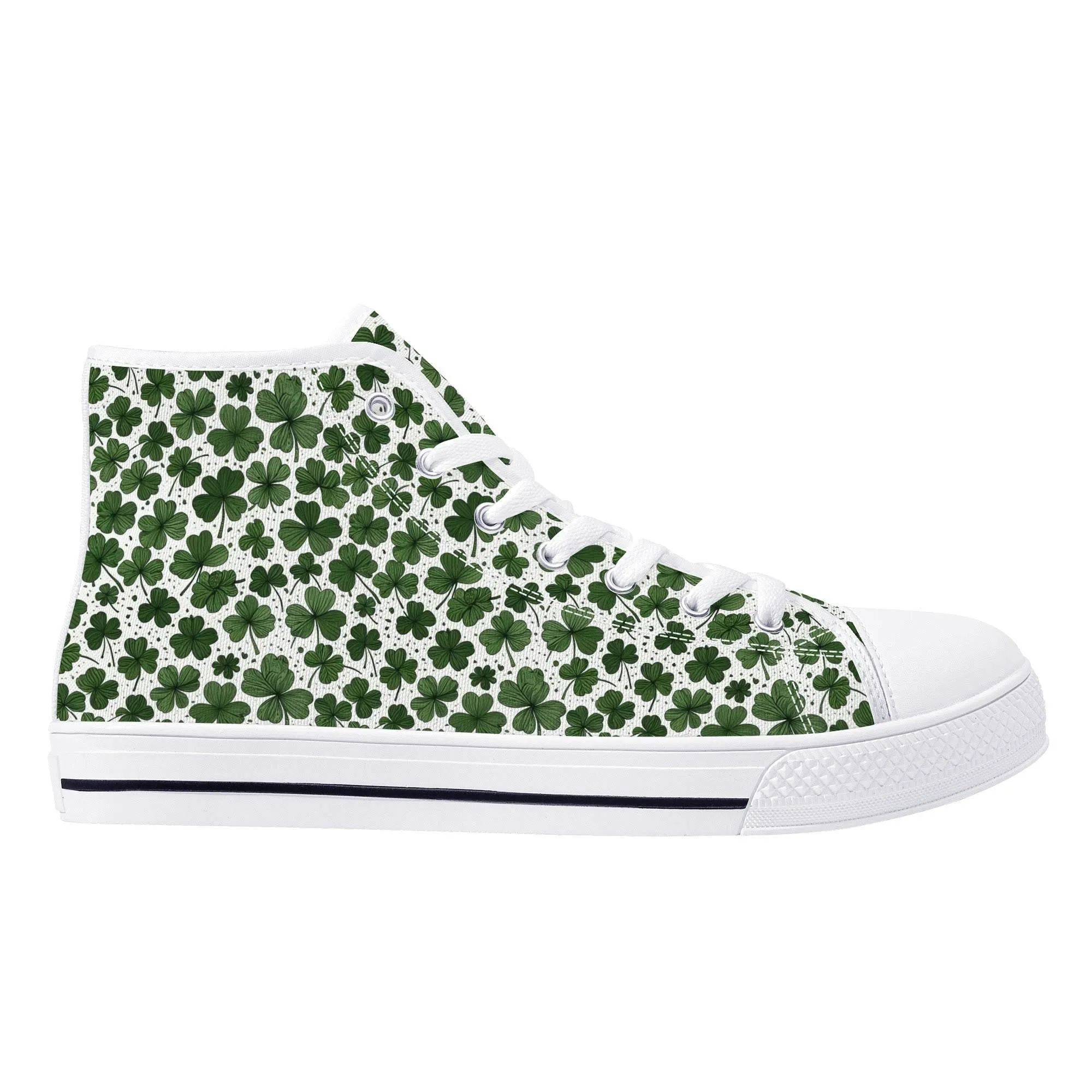 Clovers Womens High Top Canvas Shoes