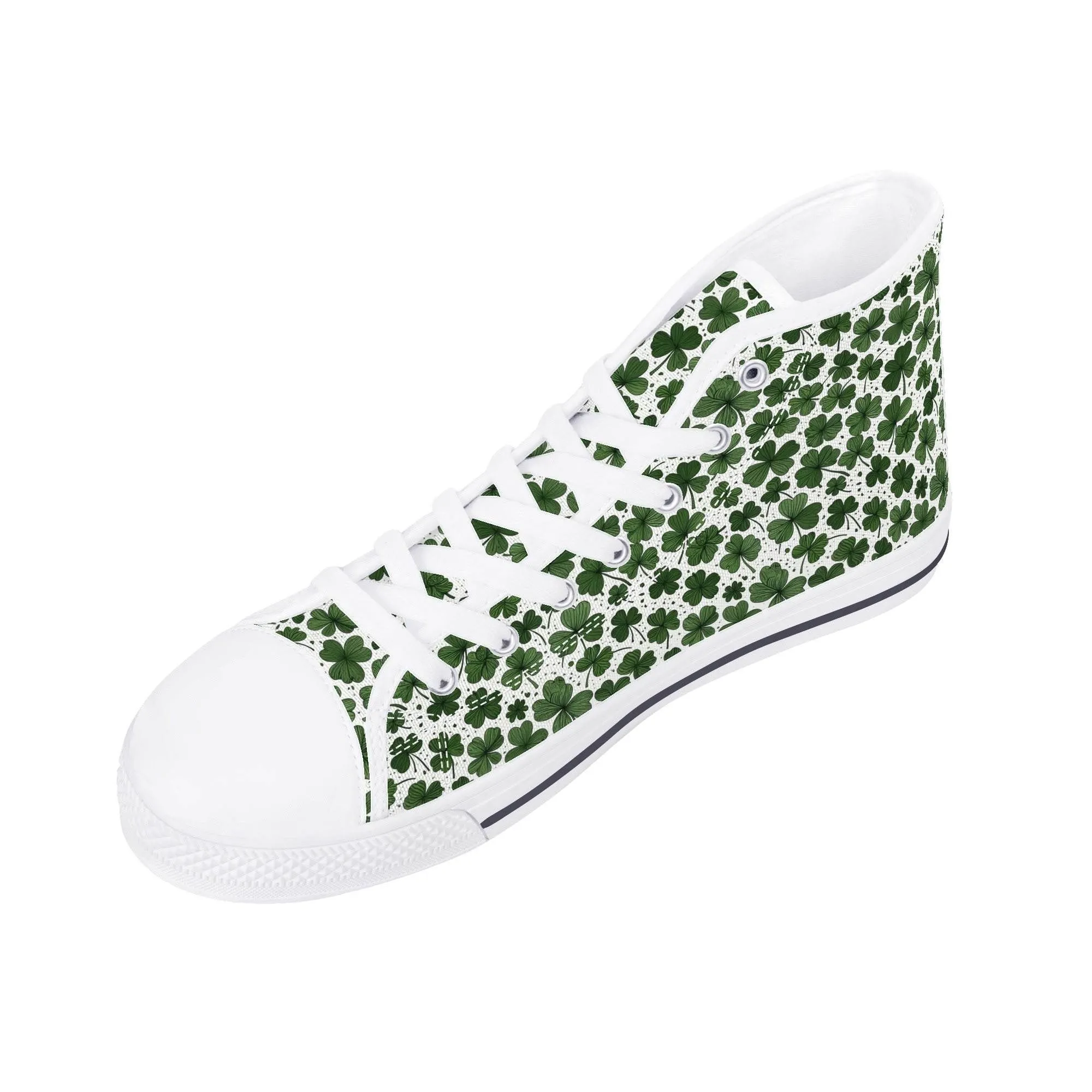 Clovers Womens High Top Canvas Shoes