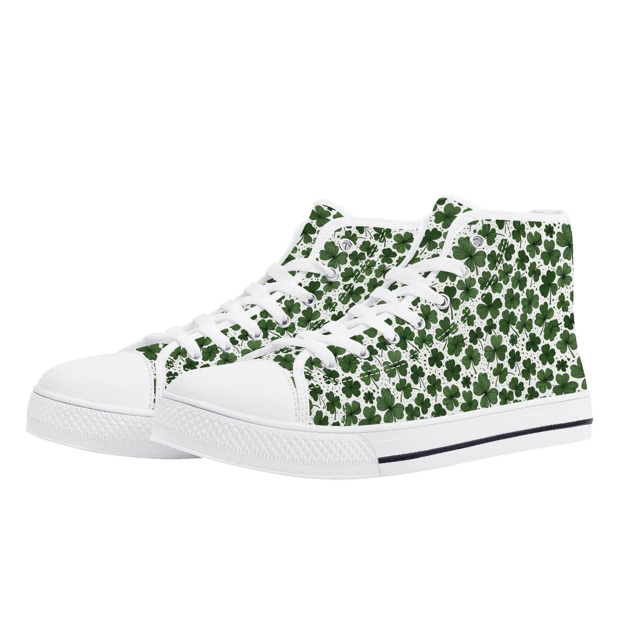 Clovers Womens High Top Canvas Shoes