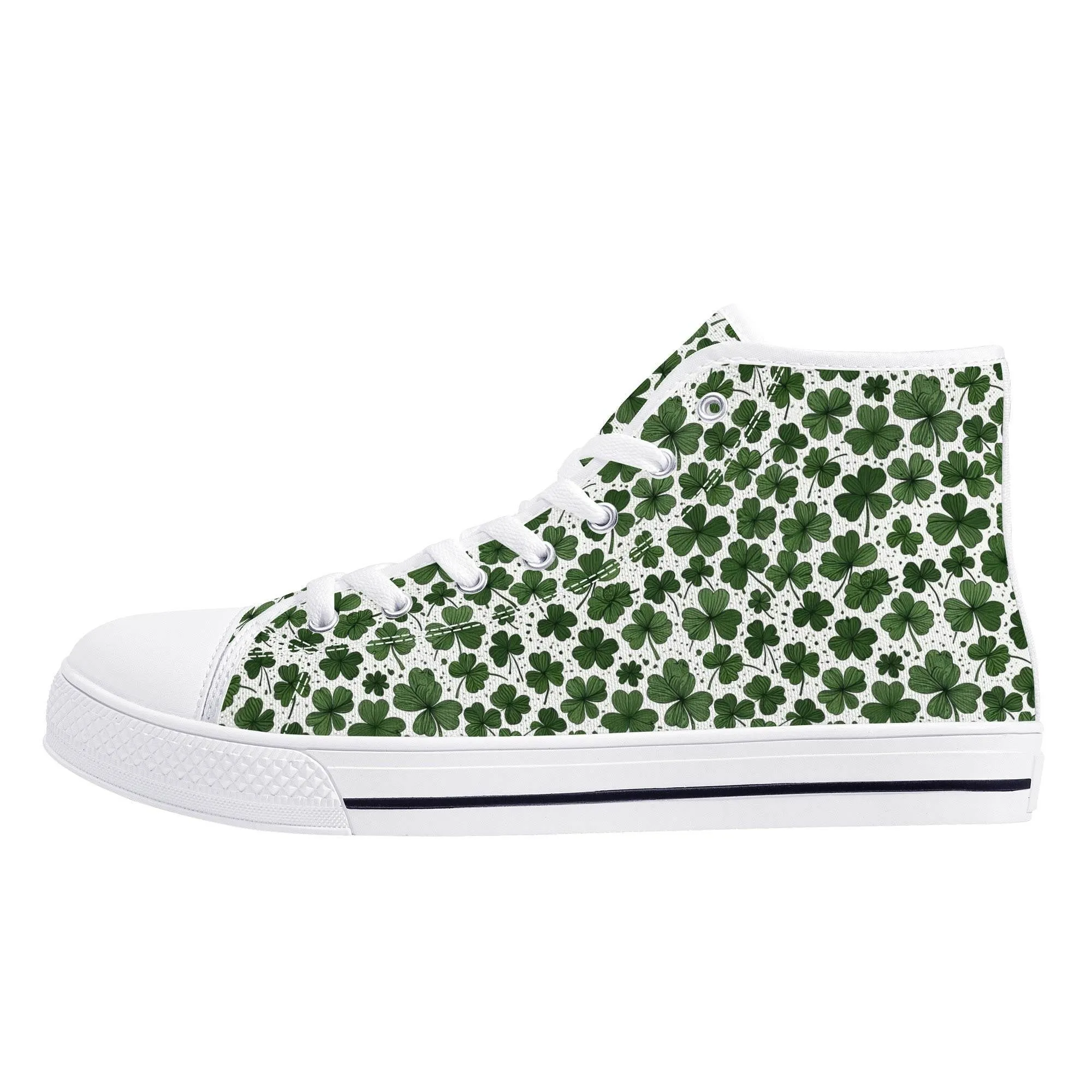 Clovers Womens High Top Canvas Shoes