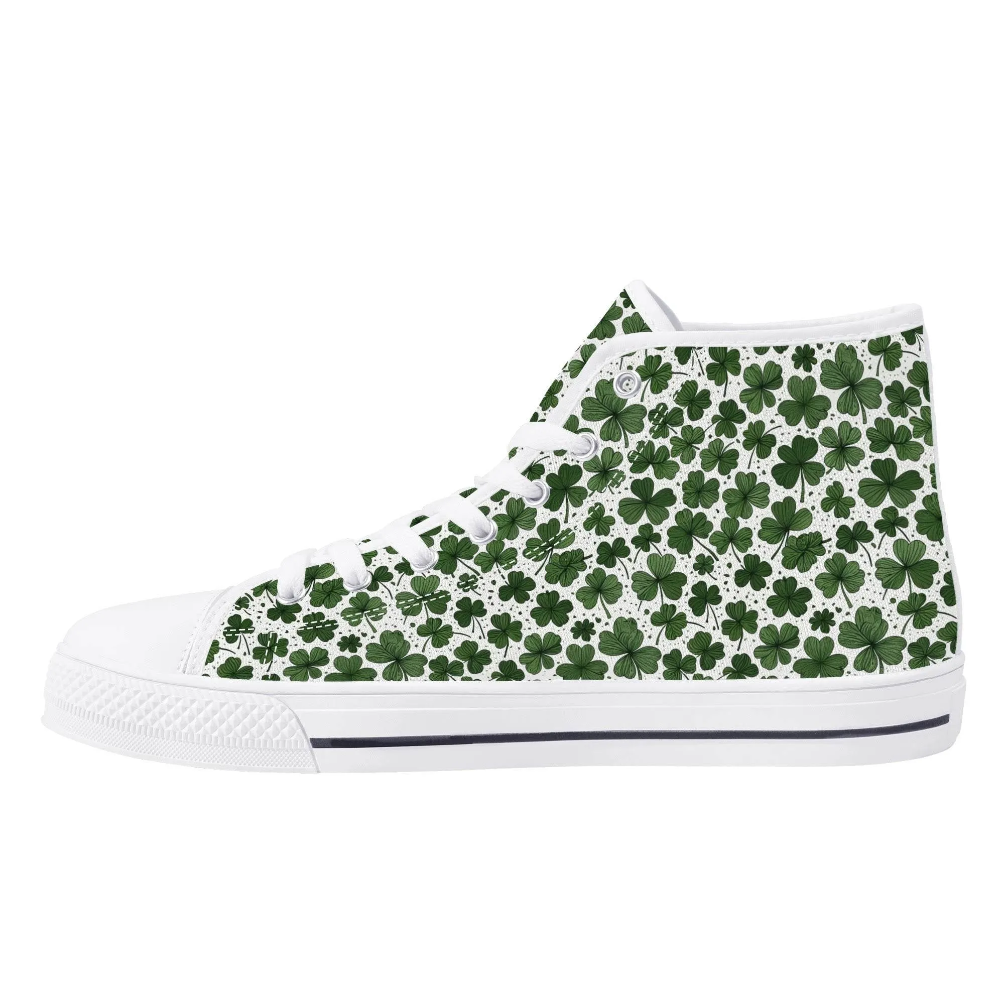 Clovers Womens High Top Canvas Shoes