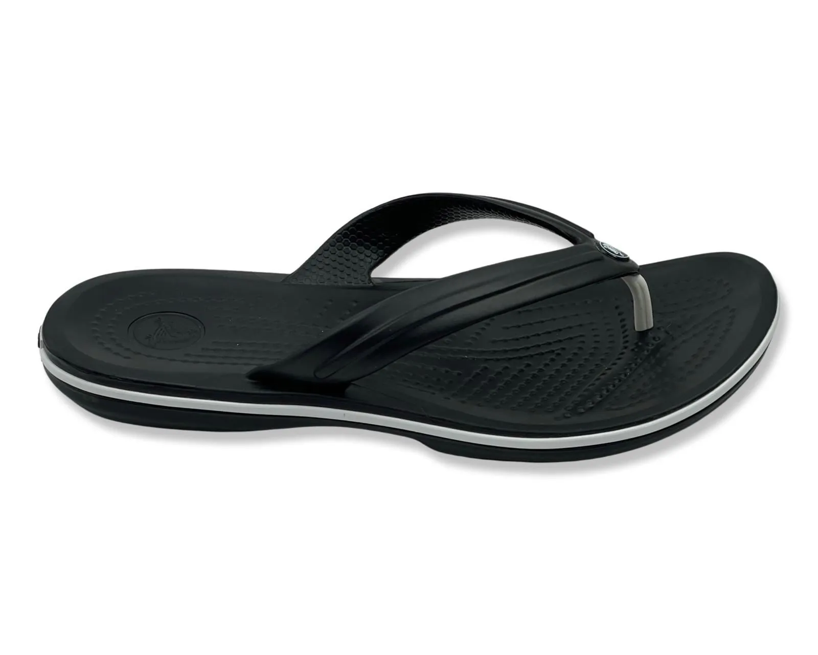 Crocs  Crocband Unisex Flip in Black and White