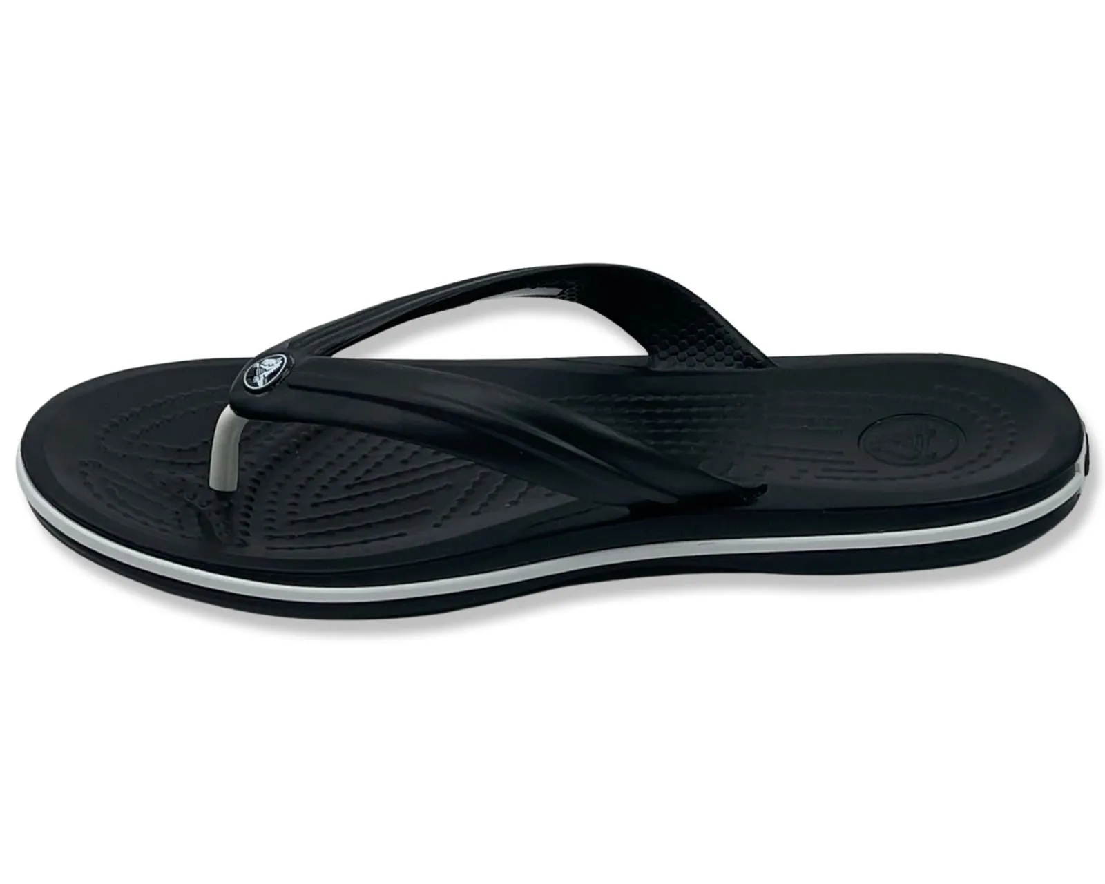 Crocs  Crocband Unisex Flip in Black and White