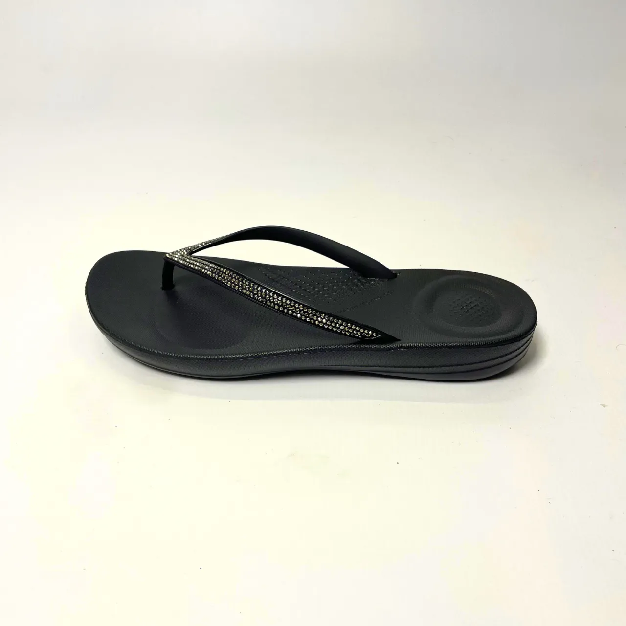 Fitflop IQUSHION SPARKLE black ergonomic flip-flops