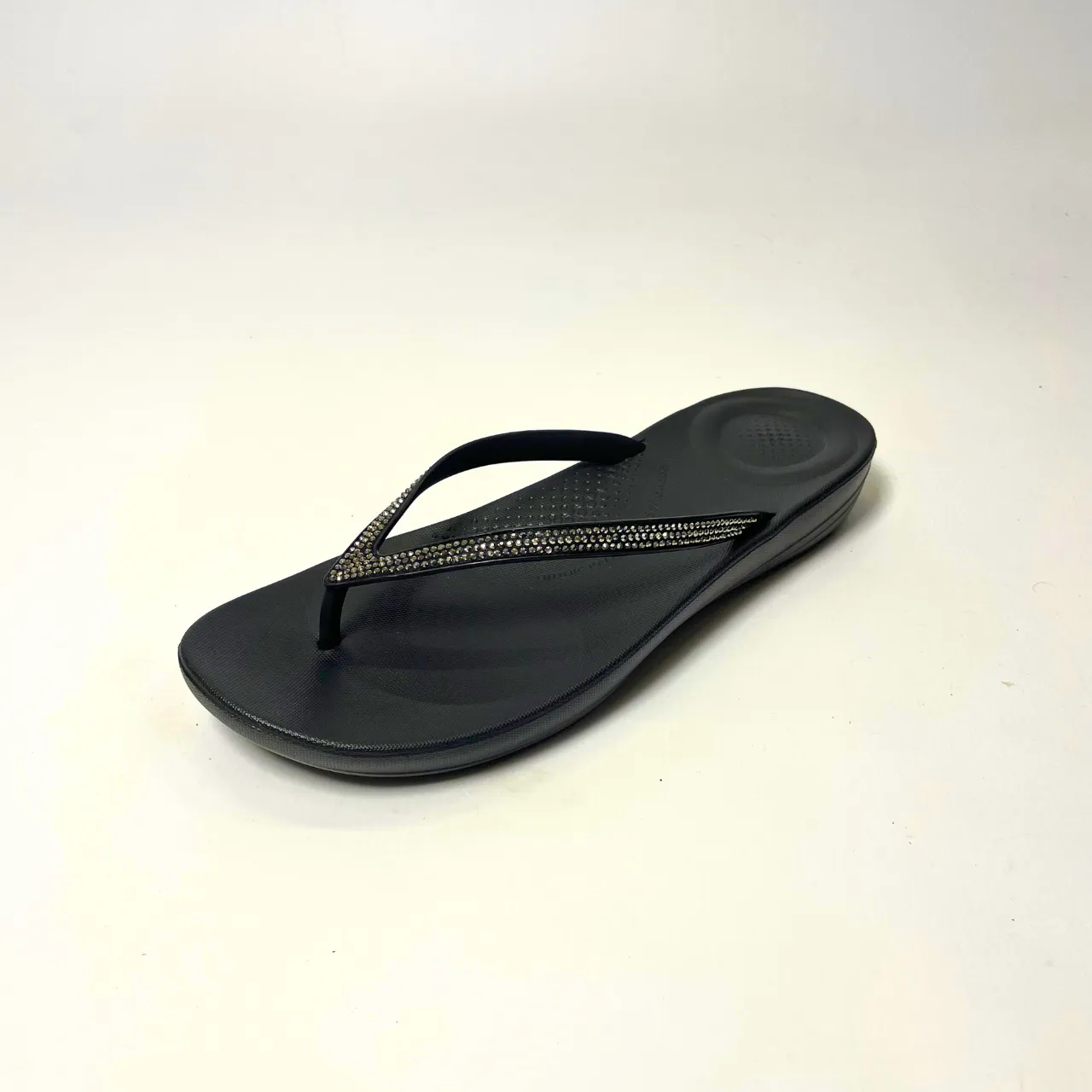 Fitflop IQUSHION SPARKLE black ergonomic flip-flops