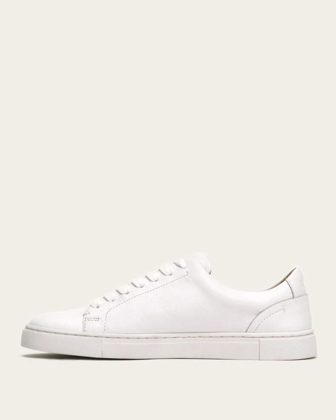 Frye Ivy Low Lace Leather Sneaker- White