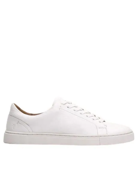 Frye Ivy Low Lace Leather Sneaker- White