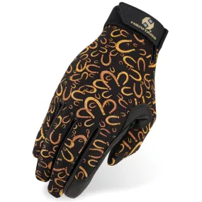 Heritage Performance Childs Riding Glove - Horseshoes