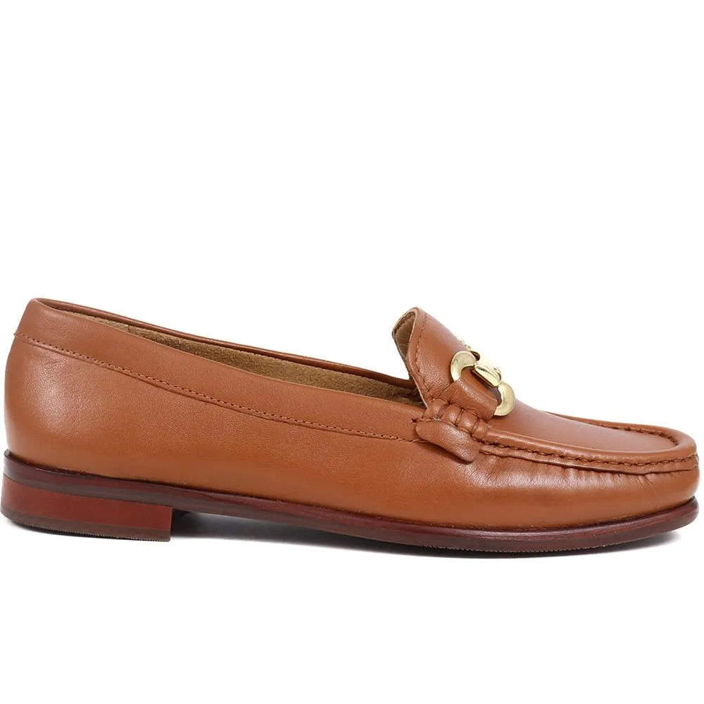 Leather Snaffle Loafers - NAP38021 / 325 129