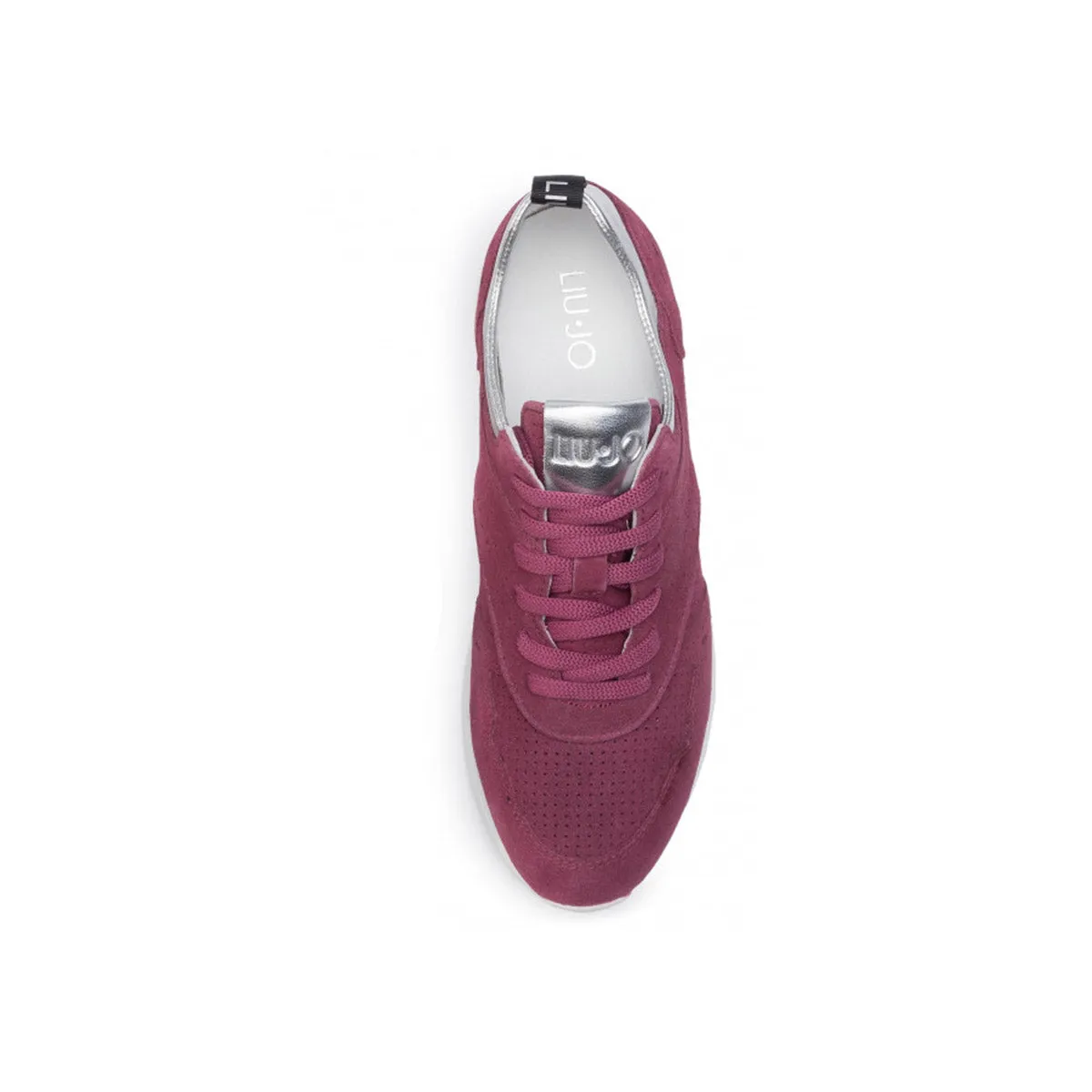 Liu Jo - Lace Up Suede Sneakers Karlie - B19009PX025 - WINE