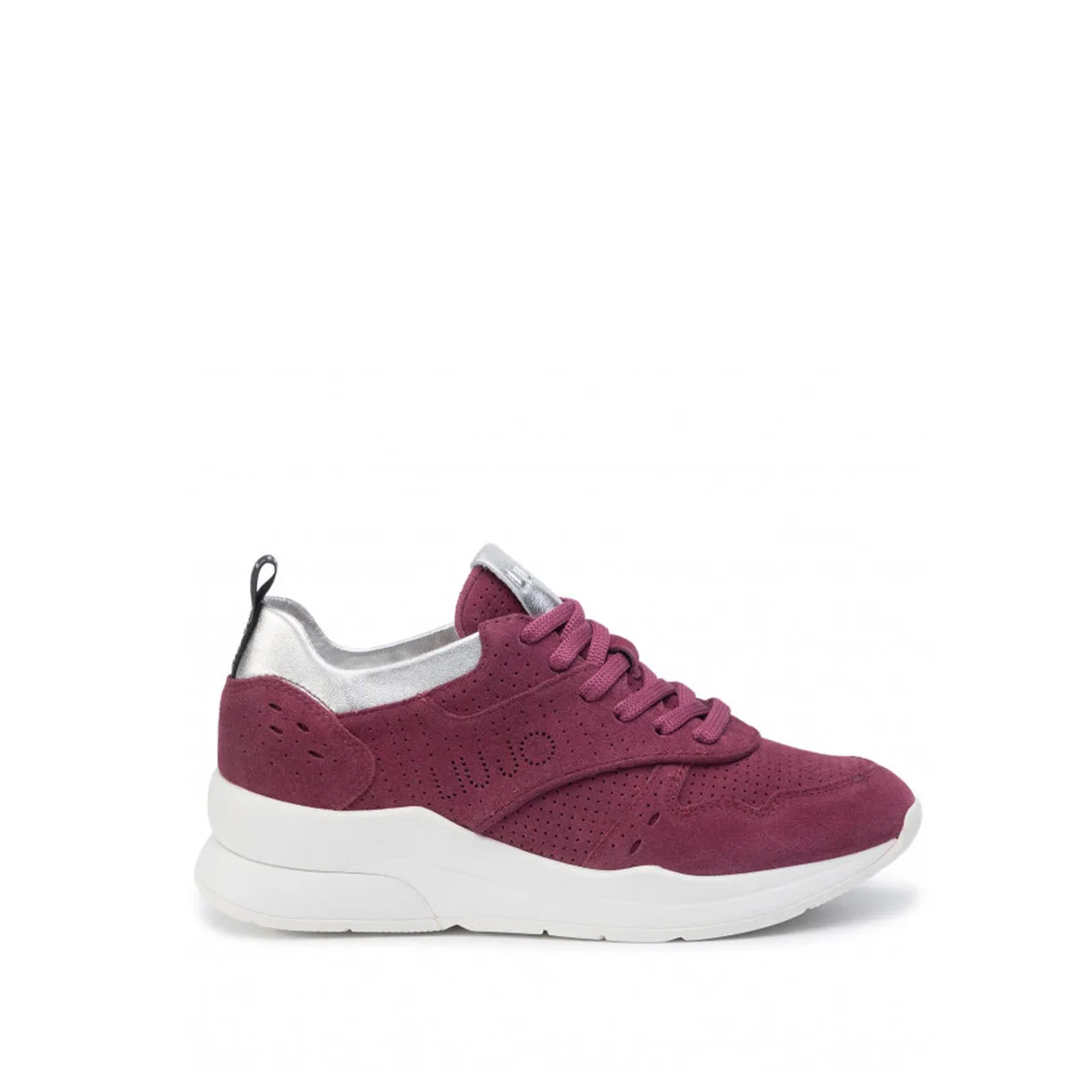 Liu Jo - Lace Up Suede Sneakers Karlie - B19009PX025 - WINE