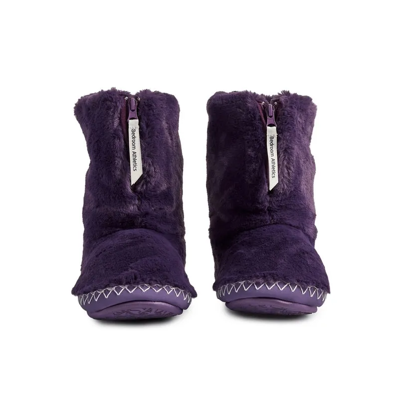 Marilyn - Classic Faux Fur Slipper Boot - Sweet Grape