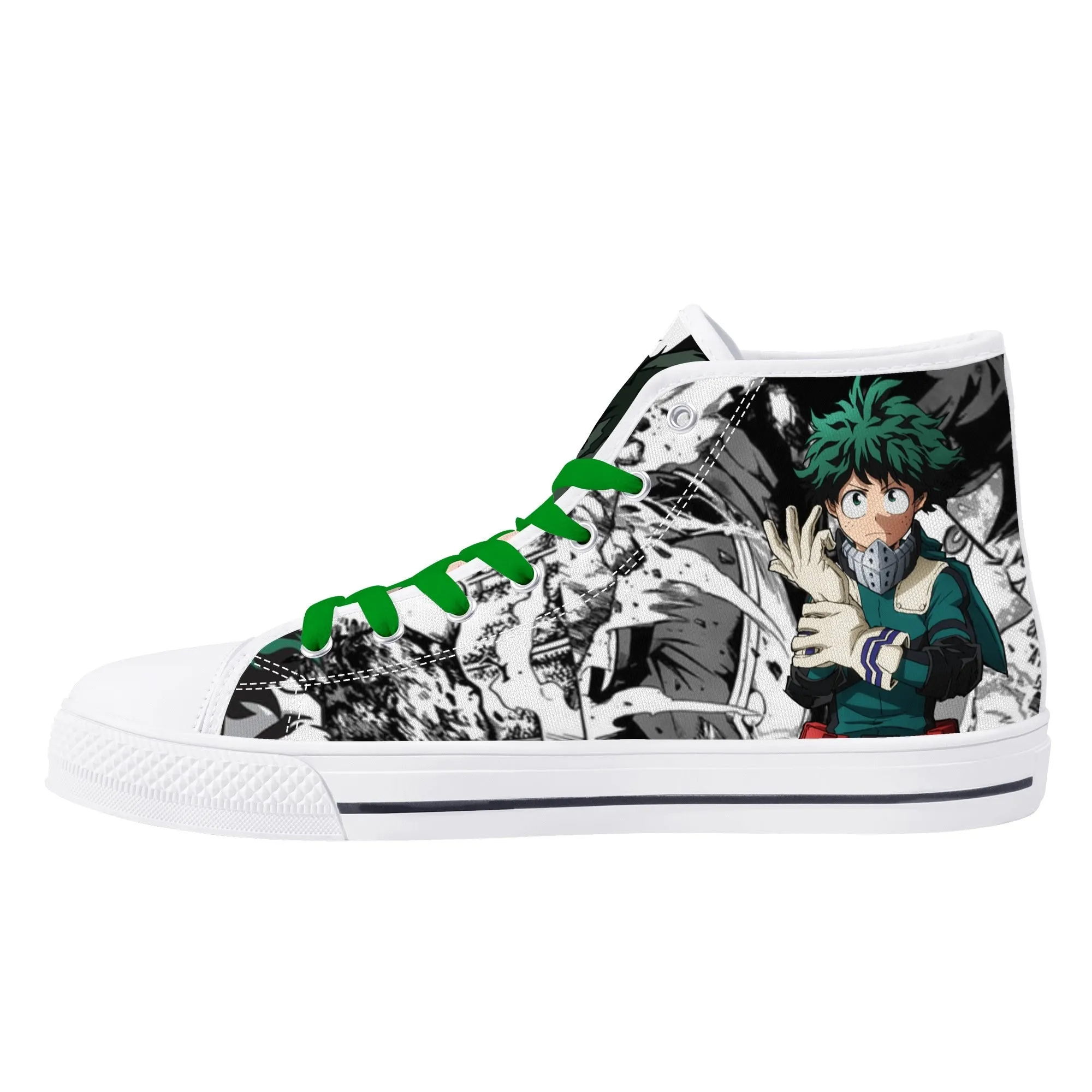 MHA Anime Mens High Top Canvas Shoes