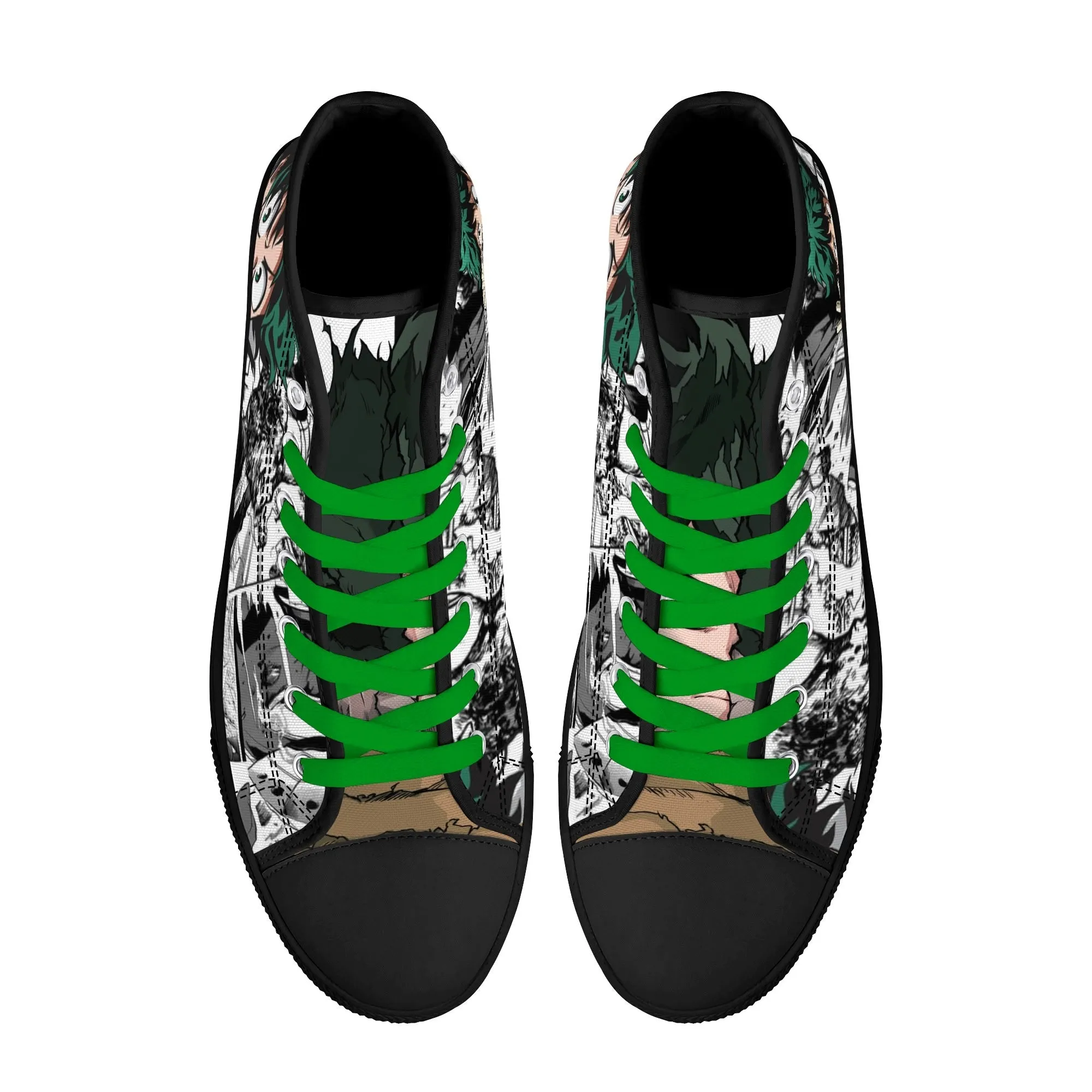 MHA Anime Mens High Top Canvas Shoes