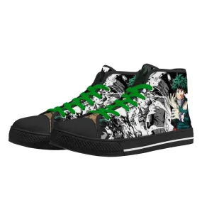 MHA Anime Mens High Top Canvas Shoes