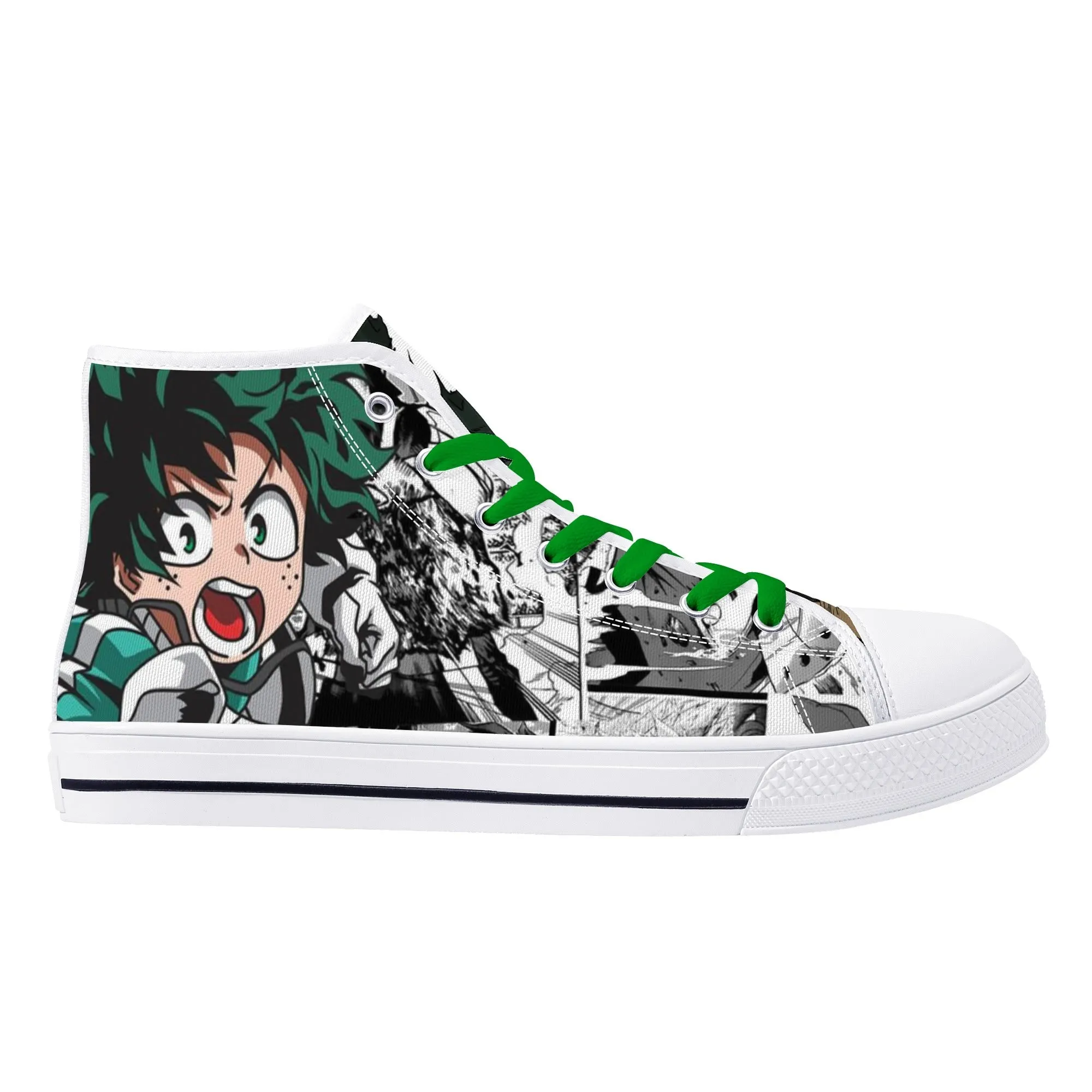 MHA Anime Mens High Top Canvas Shoes