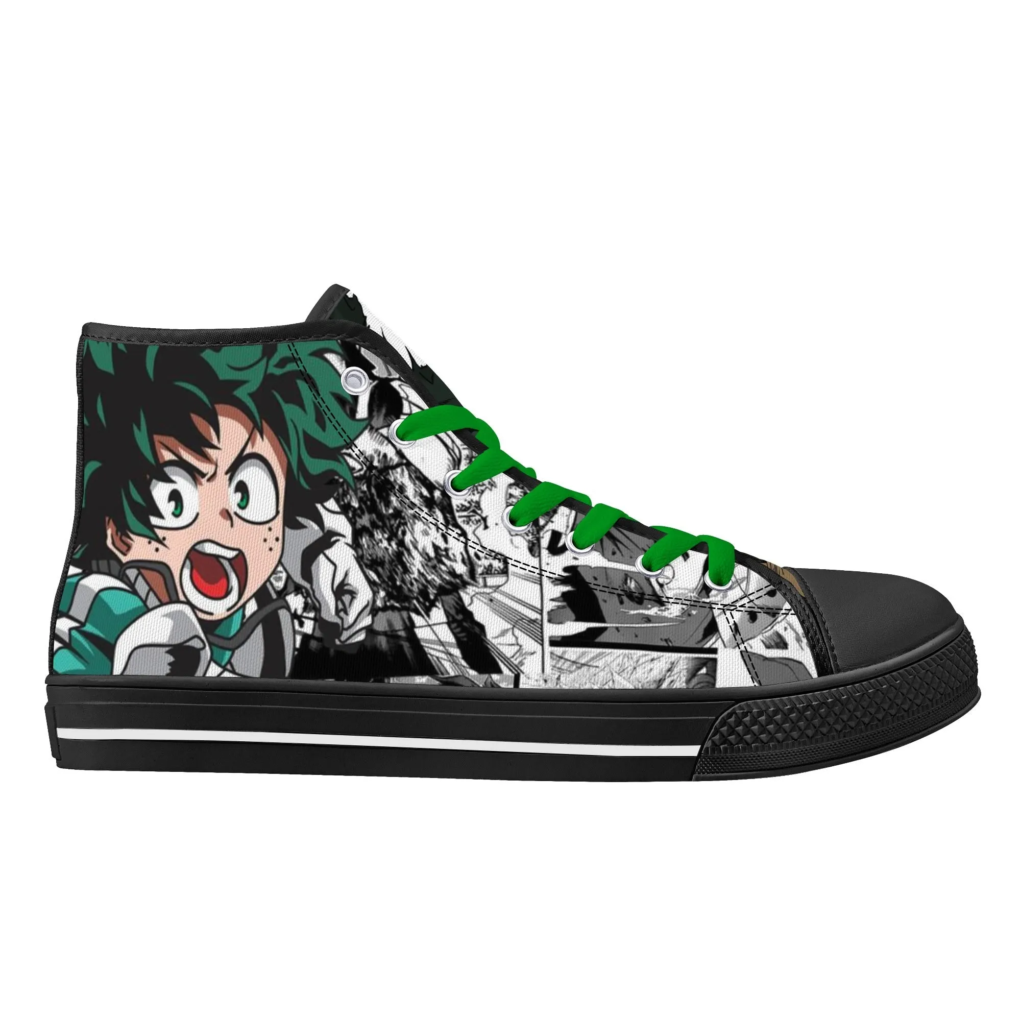 MHA Anime Mens High Top Canvas Shoes