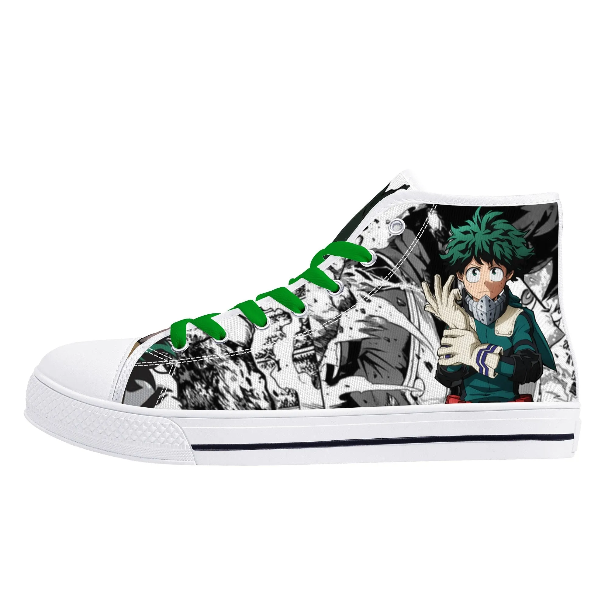 MHA Anime Mens High Top Canvas Shoes