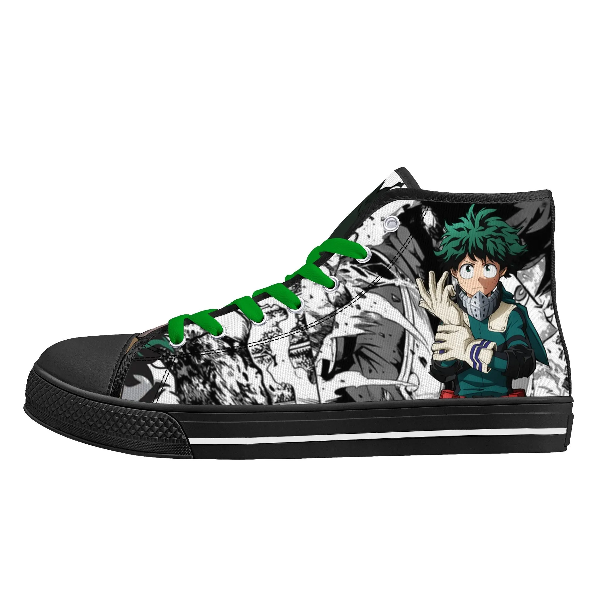 MHA Anime Mens High Top Canvas Shoes