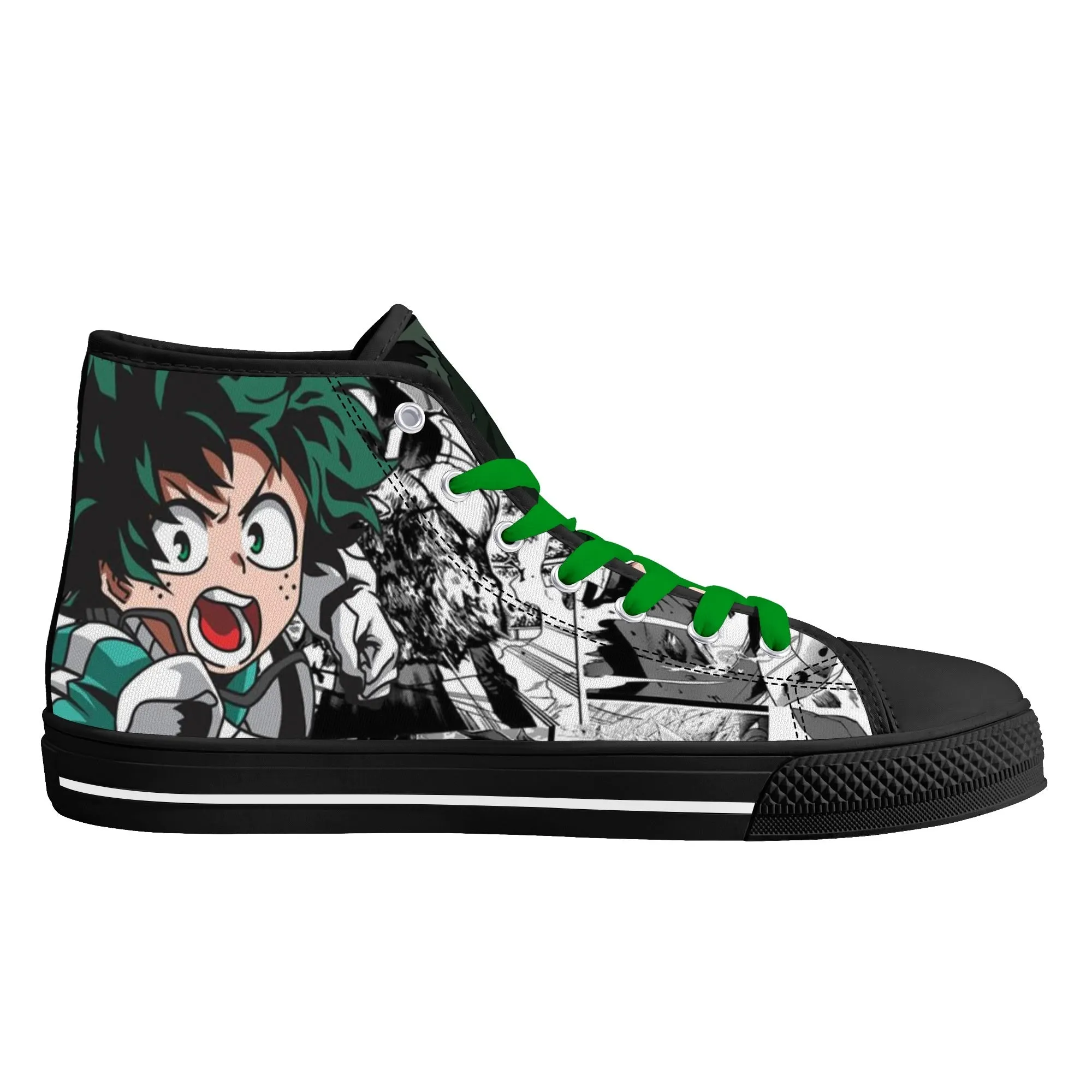 MHA Anime Mens High Top Canvas Shoes