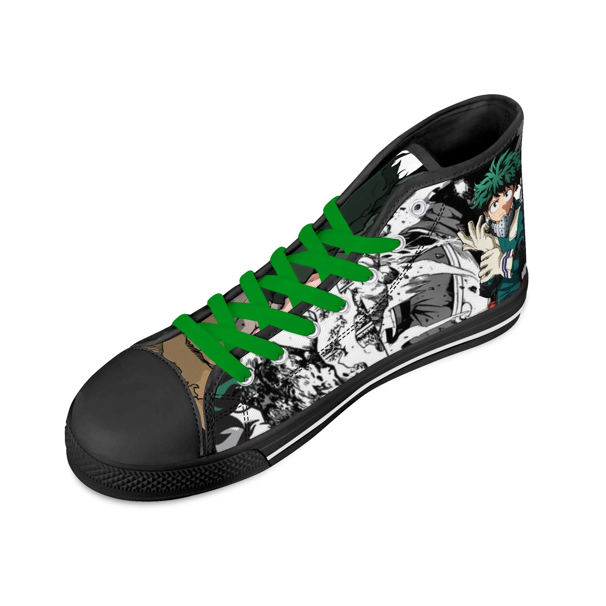 MHA Anime Mens High Top Canvas Shoes