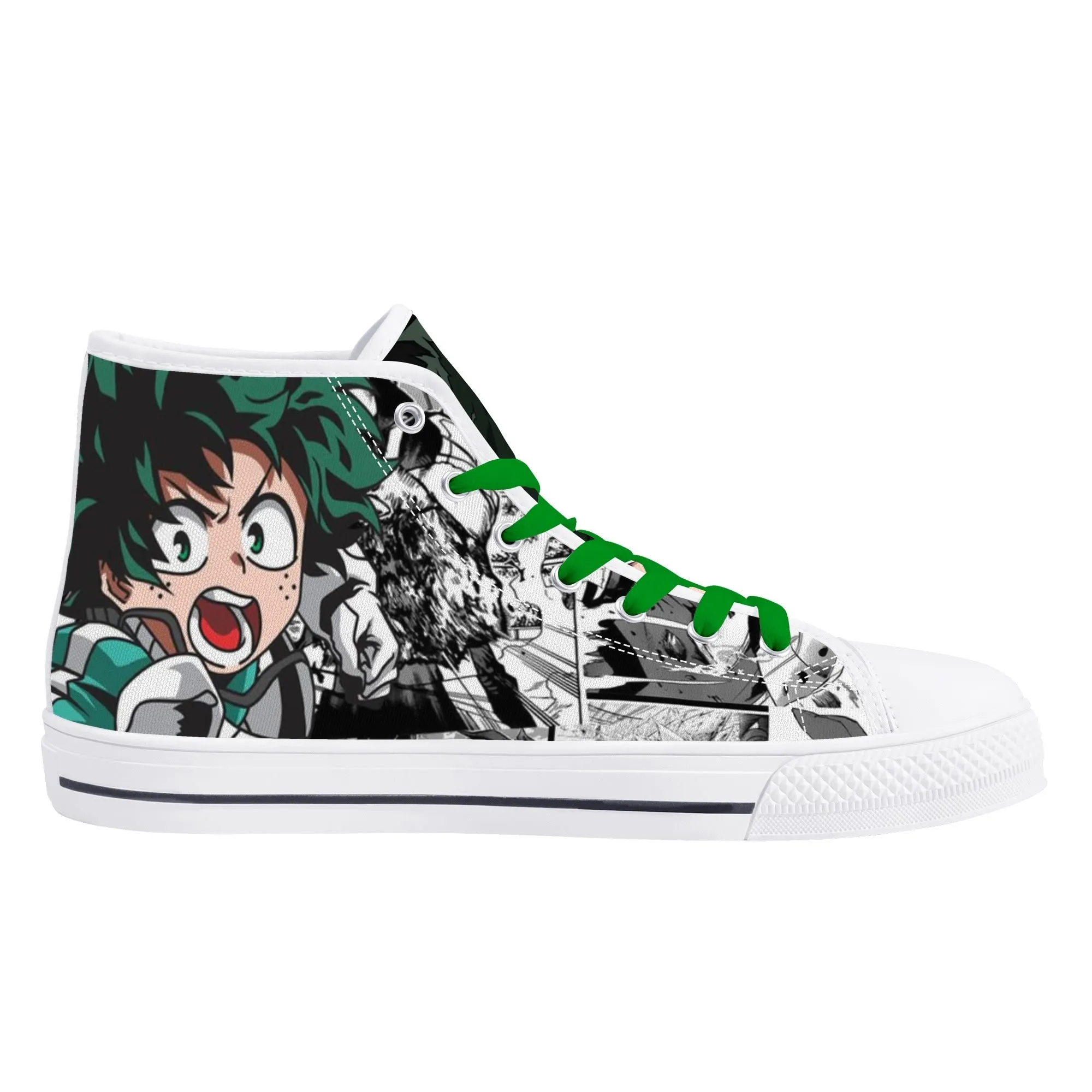 MHA Anime Mens High Top Canvas Shoes
