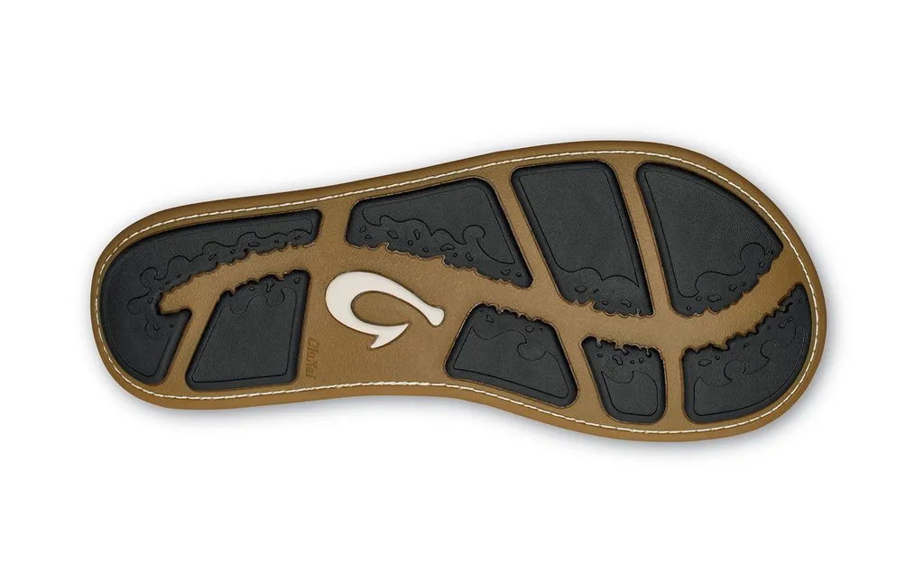 OluKai Mens Nui Leather Beach Sandal