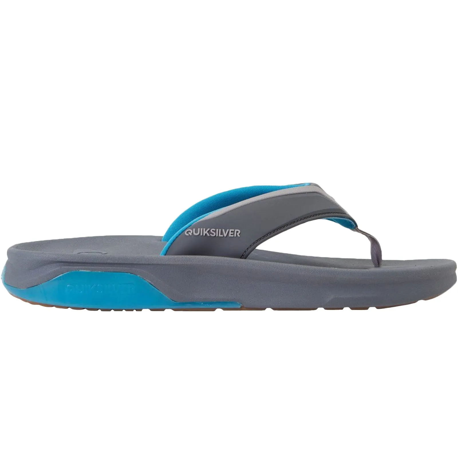 Quiksilver Mens Mathodic Recovery Flip Flops - Grey