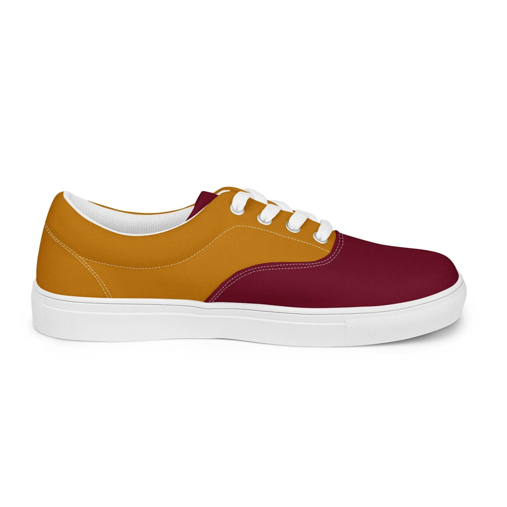 Renai Color Block Lace Up Canvas Sneakers