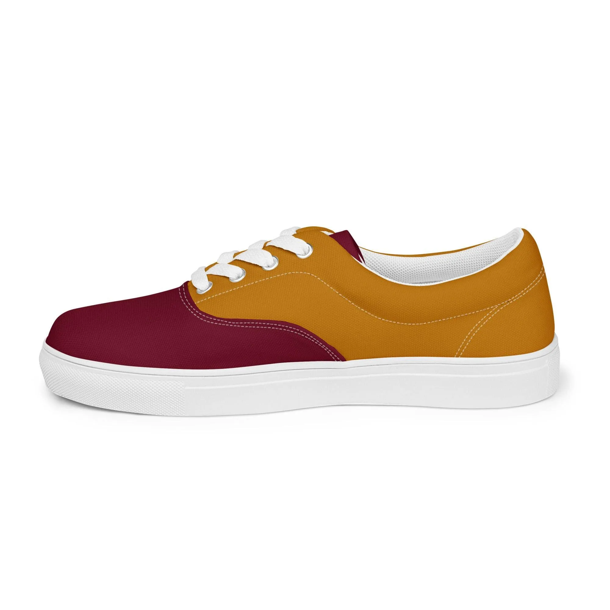 Renai Color Block Lace Up Canvas Sneakers