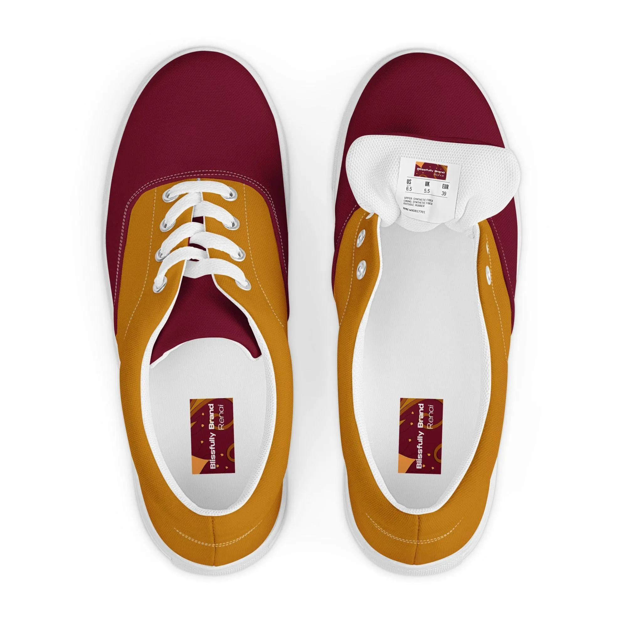 Renai Color Block Lace Up Canvas Sneakers