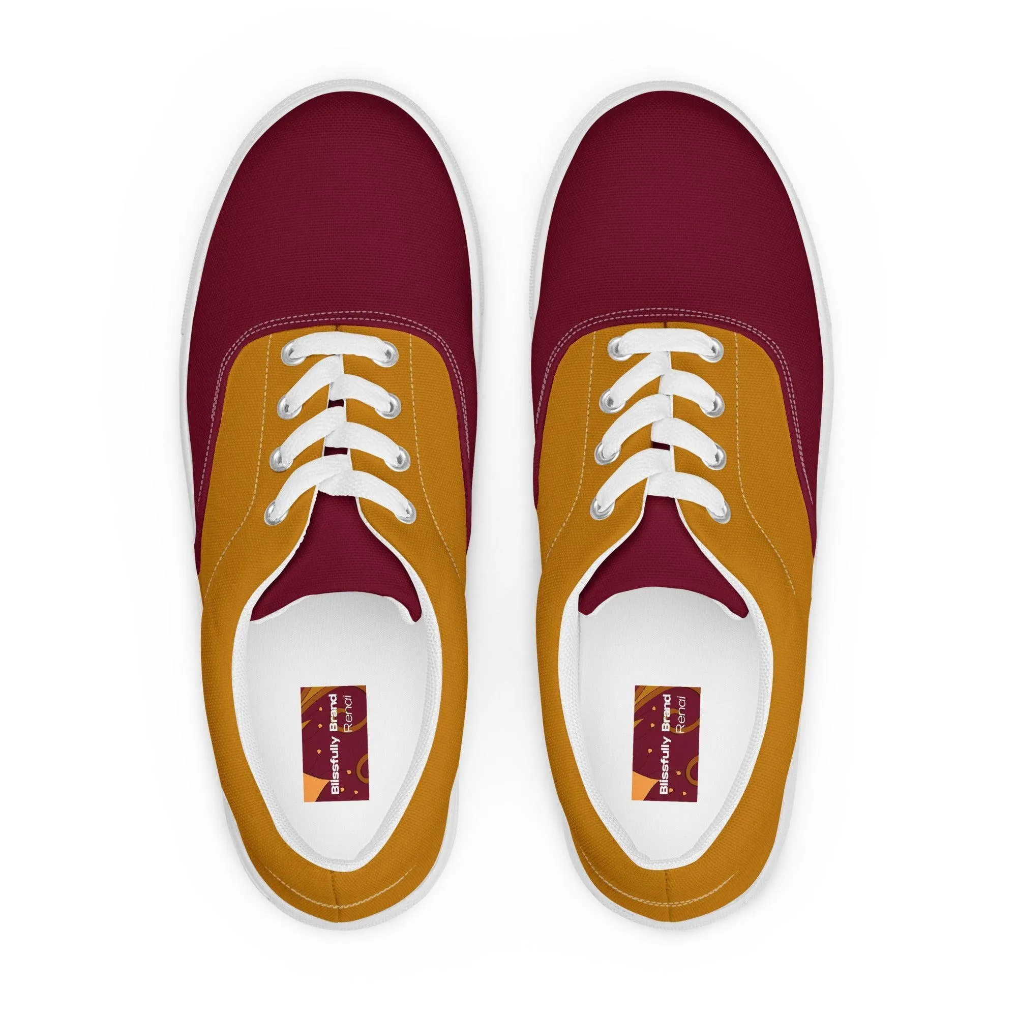 Renai Color Block Lace Up Canvas Sneakers