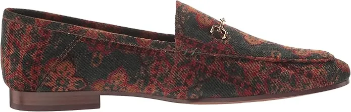 Sam Edelman Loraine Blue Tapestry Multi Almond Toe Slip On Classic Vamp Loafers