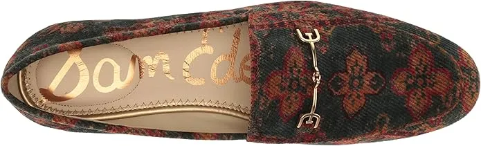 Sam Edelman Loraine Blue Tapestry Multi Almond Toe Slip On Classic Vamp Loafers